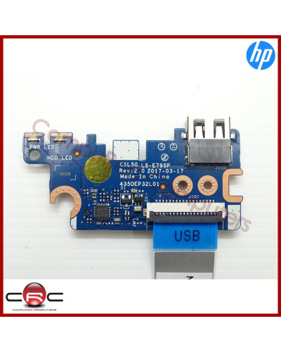 Placa USB/Lector de tarjetas HP 250 G6 255 G6 15-bs069 15-bw018 15-bw036 15-bw040