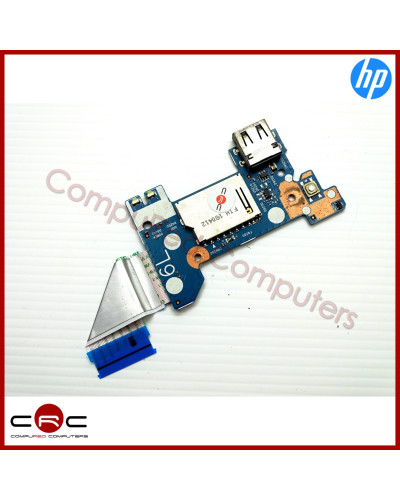 Placa Boton encendido/USB/SD HP 240 G7 245 G7 Pavilion 14-ck 14-cm