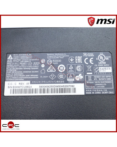 Power supply charger 150W Original MSI