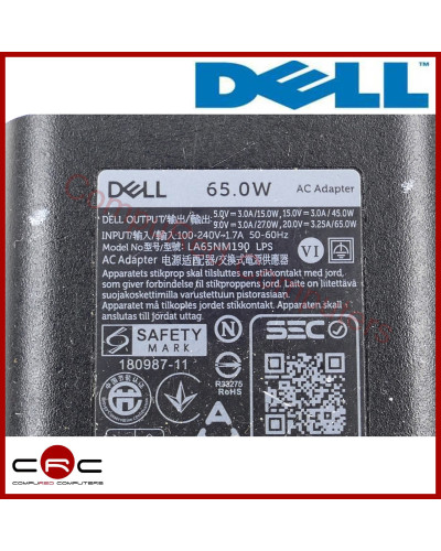 Power supply charger 65W Original Dell