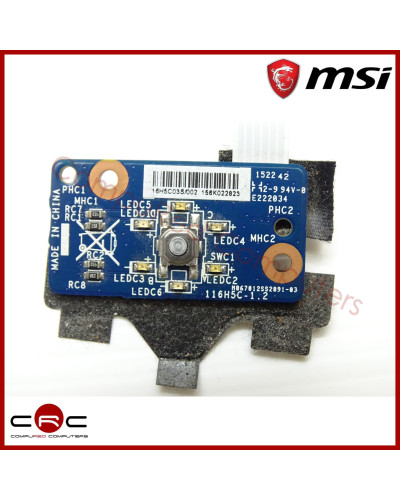 Power Button Board MSI GS60 2QD 2QE (MS-16H5)