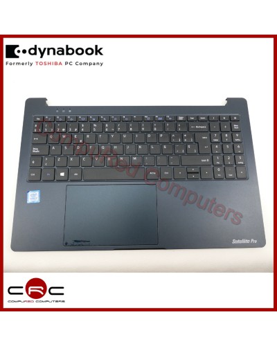 Oberes Gehäuse Tastatur ES Toshiba/Dynabook Satellite Pro C50-E